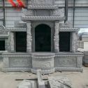 林芝 芝麻灰高档墓碑，土墓，可定制