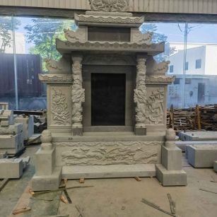 林芝 芝麻灰高档墓碑、土墓，一套也支持定做