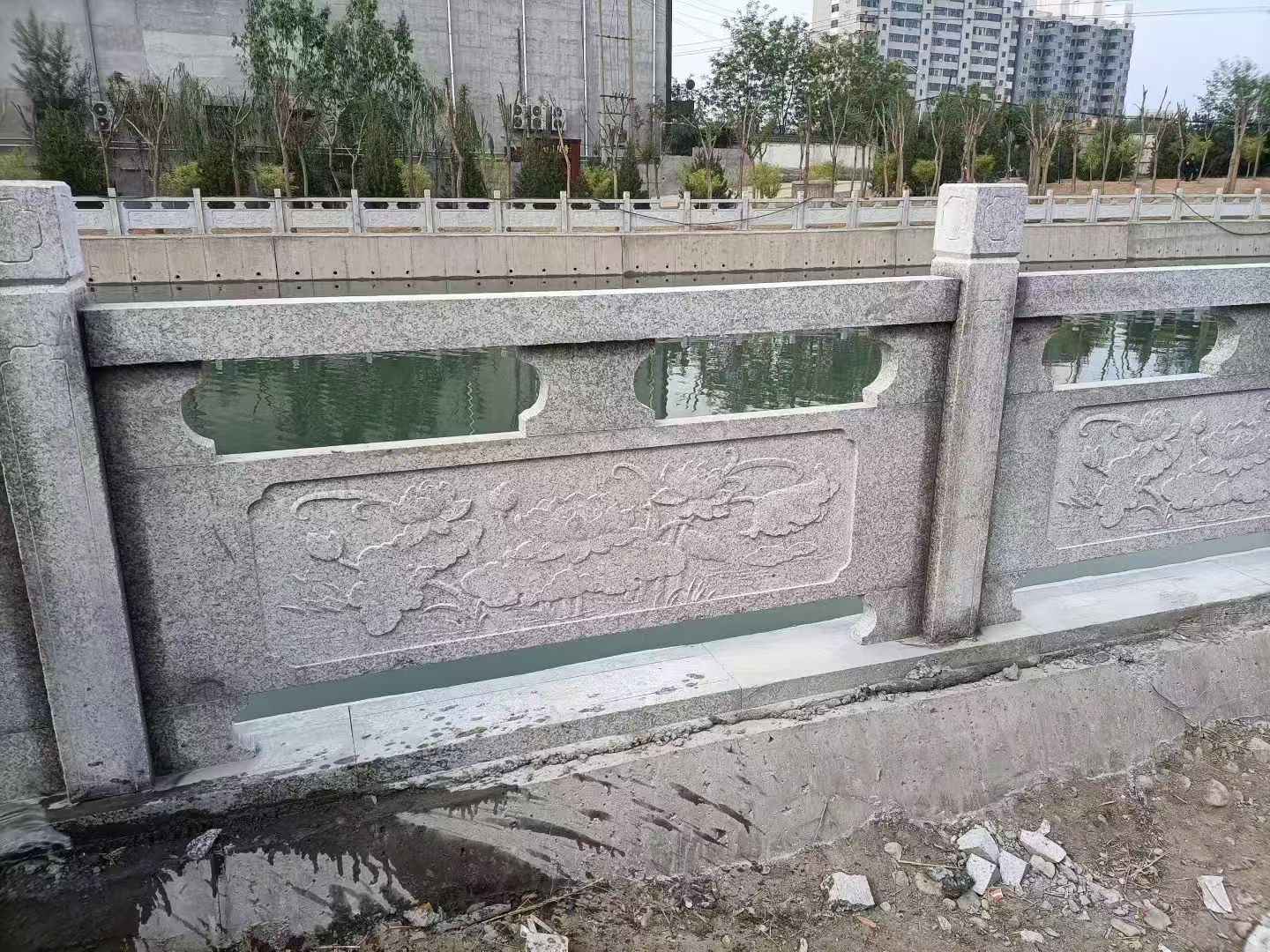 林芝 芙蓉白大花桥梁、河道,石材栏杆、围栏、护栏